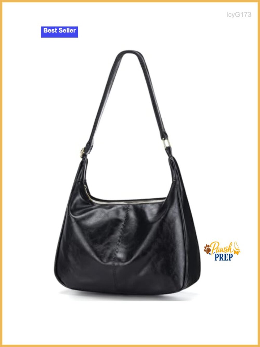 Slouchy Hobo Bag for Women Soft PU Leather Shoulder Handbag Adjustable Strap